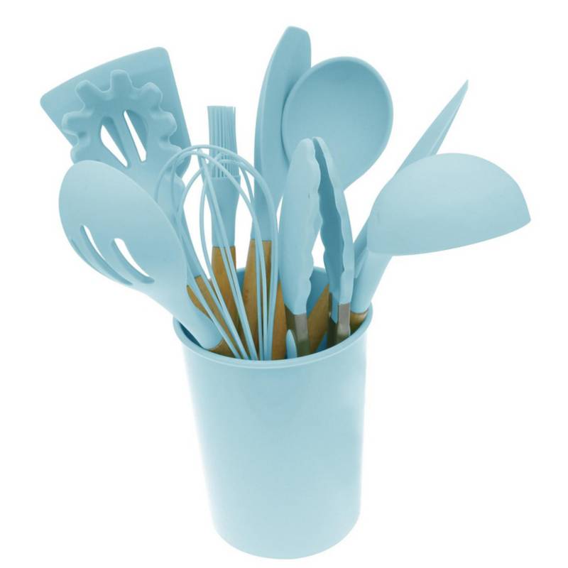JUST HOME COLLECTION - Set utensilios 10 piezas base plástica