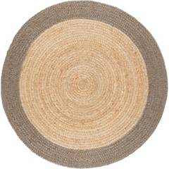 JUST HOME COLLECTION - Alfombra sombrero natural 120 cm gris