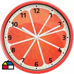 HOMY - Reloj cocina naranja 20 cm