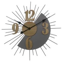HOMY - Reloj pared medialuna 60 cm