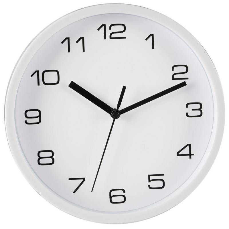 garaje deseo Manchuria Reloj pared básico 20 cm blanco | Sodimac Chile