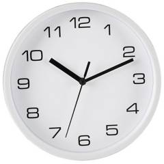 HOMY - Reloj pared básico 20 cm blanco