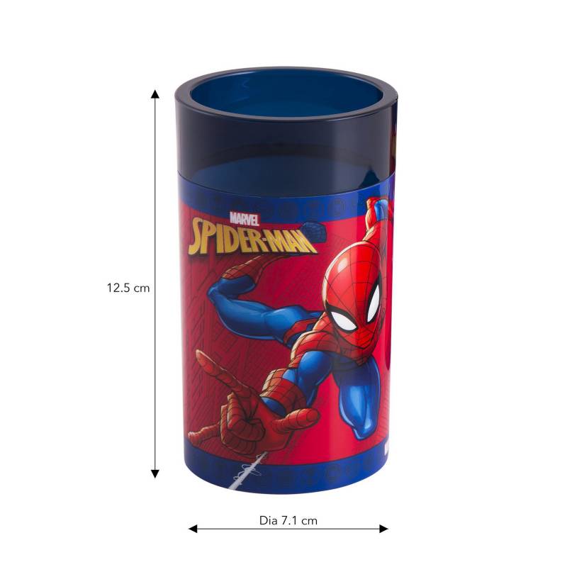 Vaso spiderman Azul y rojo. | Sodimac Chile