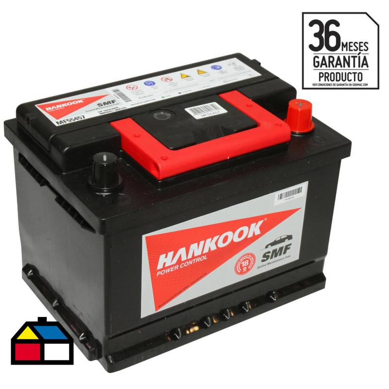 HANKOOK - Batería de auto 54 A positivo derecho 480 CCA