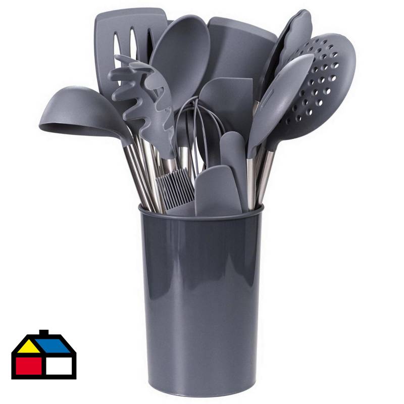 Juego Utensilios De Cocina Silicona Ideal Para Teflon