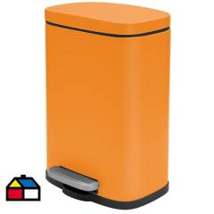 SPIRELLA - Papelero rectangular 5 litros naranja
