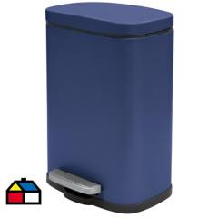 SPIRELLA - Papelero rectangular 5 litros azul mate