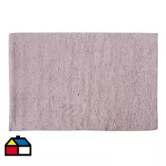 MSV - Piso de baño algodón 45x70 cm rosado