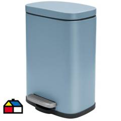 SPIRELLA - Papelero rectangular 5 litros azul niebla