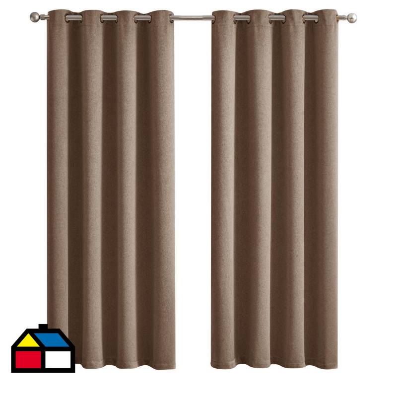 JUST HOME COLLECTION - Cortina Black-out 130x220 cm SM Taupe