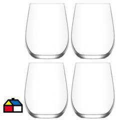 LAV - Set 4 vasos vidrio 360 ml