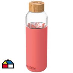 QUOKKA - Botella vidrio 660 ml rosada