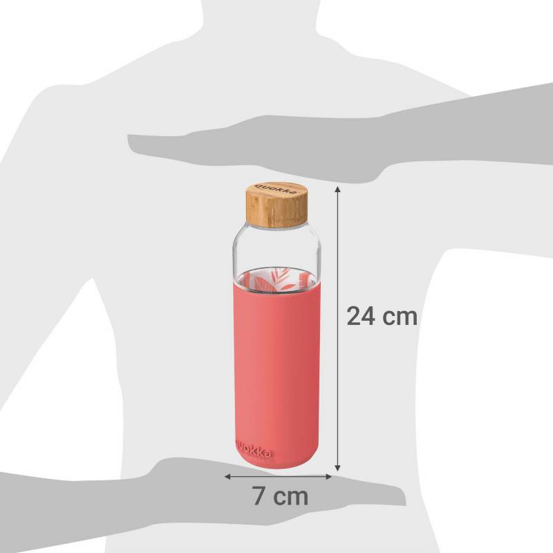 BOTELLA CRISTAL COLOR 24CM