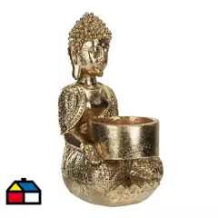 JUST HOME COLLECTION - Buda Meditando dorado 14,5 cm