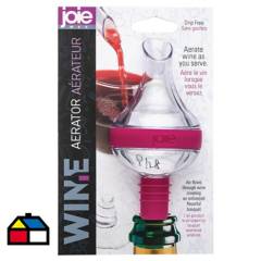 JOIE - Aireador de vino plástico burdeo