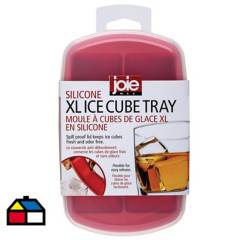 JOIE - Bandeja cubos hielo con tapa roja