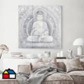 CUADRO RELIEVE BUDA GRIS 160x60 cm