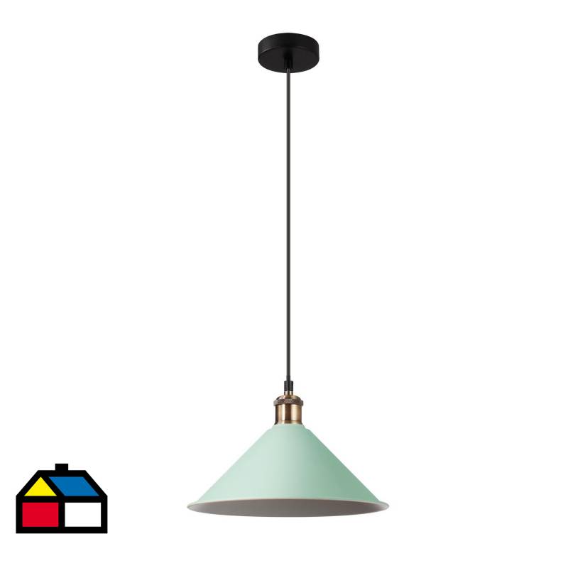 JUST HOME COLLECTION - Lámpara de colgar decor 1L E27 verde claro