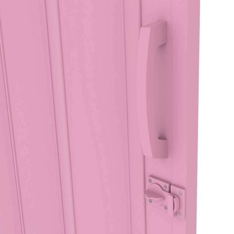 Puerta plegable PVC modelo Milano 90x200 cm color rosado