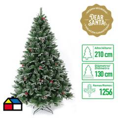 DEAR SANTA - Árbol de navidad berries/piña 1256 ramas 210 cm