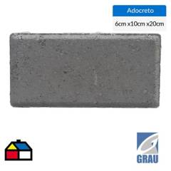 GRAU - Adocreto recto 6 gris de 20x10x6 cm