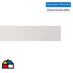 CORBETTA - Tapacanto melamina Blanco encolado 21x0,5 mm 20 m
