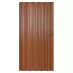 HOLZTEK - Puerta plegable PVC modelo Tivoli color caoba 120x200 cm