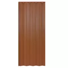 HOLZTEK - Puerta plegable PVC modelo Tivoli color caoba 90x200 cm