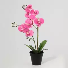 JUST HOME COLLECTION - Planta artificial orquidea rosa 48 cm