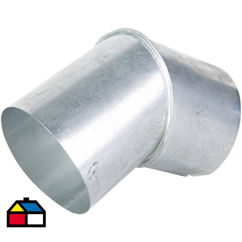 COYAHUE - Codo para tubo acero galvanizado 3.5" 45º