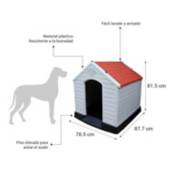 Casa para perros 66x73x69 cm, talla M