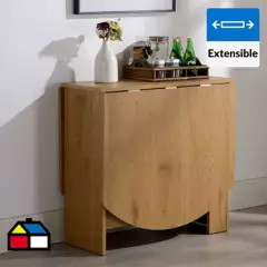 JUST HOME COLLECTION - Mesa de comedor plegable Dora 80x163x75 cm