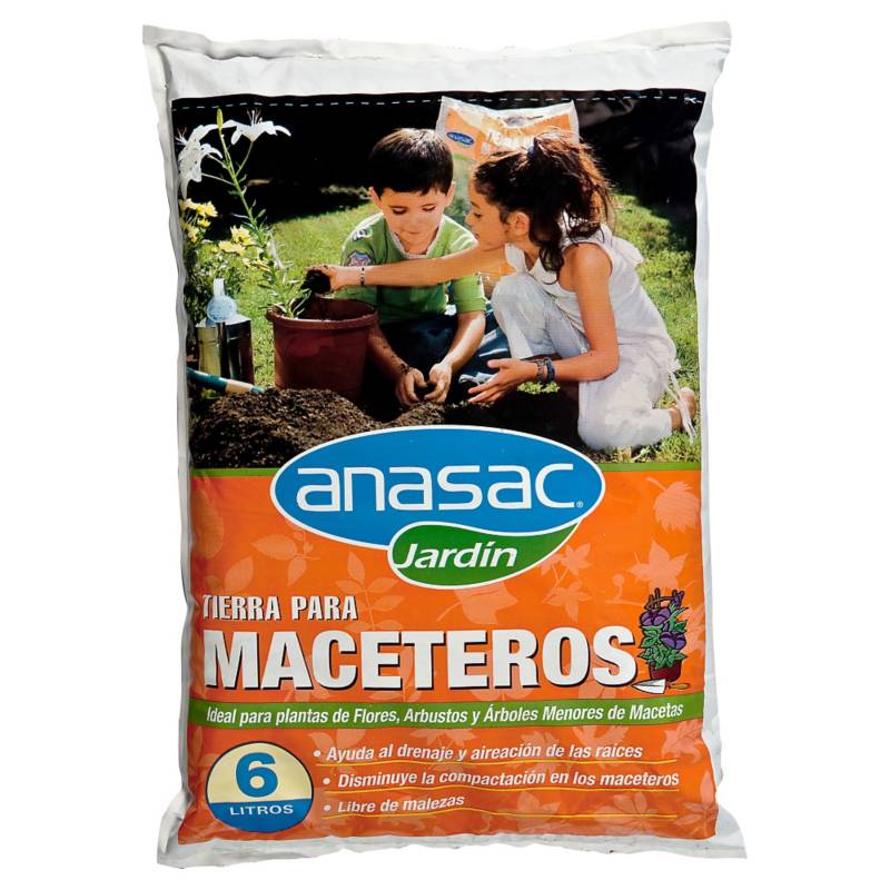 ANASAC - Tierra para Maceteros 6 litros saco