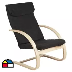 JUST HOME COLLECTION - Silla 101x54.5x67 cm negro