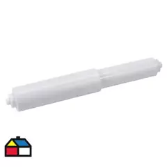 MAGLA - Repuesto para portarollo de papel higiénico plástico blanco