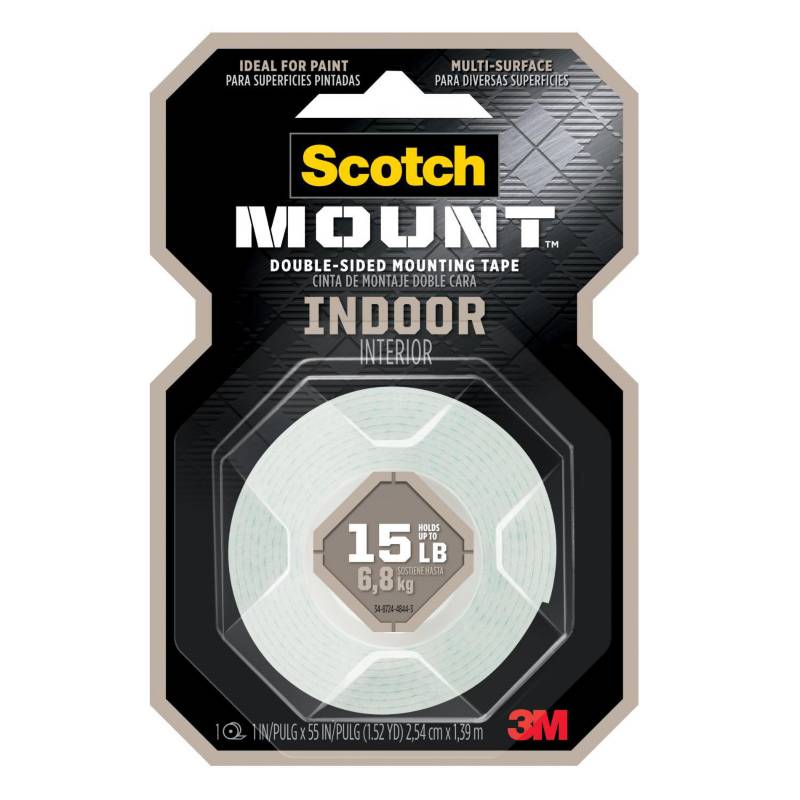 SCOTCH - Cinta Doble Faz Scotch-Mount Interiores 25.4 mm x 1.39 m