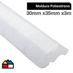AISLAPOL - Molduras poliestireno expandido MAF 30x35 mm x3m