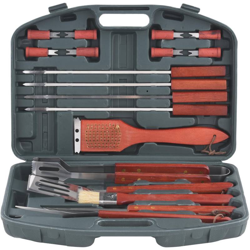 MR BEEF - Kit de herramientas para asado 18 piezas con maleta