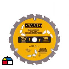 DEWALT - Disco de sierra circular 7 1/4" 18 dientes