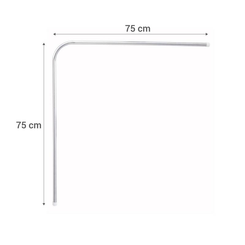Varilla curva para cortina de 30-51 pulgadas, Varilla de 70-95 X 70-95 CM  Gloria barra de cortina de ducha