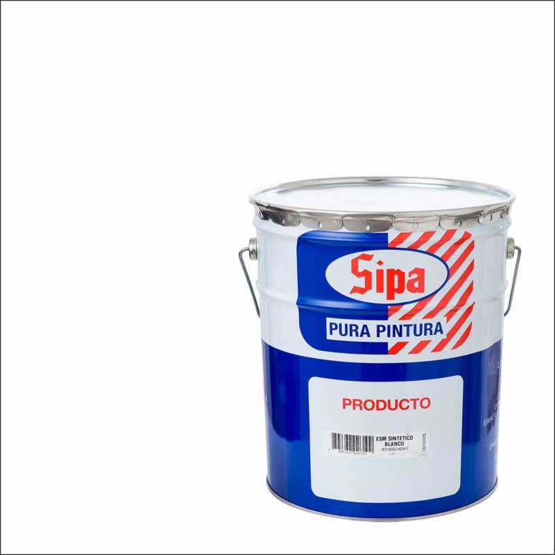 SIPA - Esmalte sintético brillante 5 gl blanco