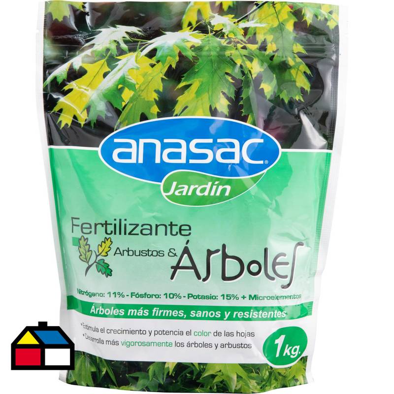 ANASAC - Fertilizantes Arbustos y árboles 1 kg bolsa