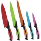 Set cuchillos 5 piezas acero inoxidable de colores