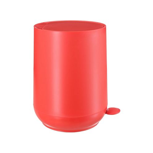 Bote de basura con pedestal egg plstico rojo