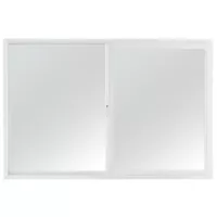 Ventana aluminio blanco 60 x 40 cm