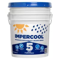 Impermeabilizante Impercool Fibratado 5 Años Blanco 19 L
