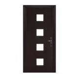Puerta seguridad Simplex chocolate izquierda 95 x 213 cm