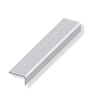 Perfil para escaleras aluminio plata 41x23 mm