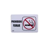 Señal  "prohibido fumar" placa rígida autoadherible 22.8 x 15.2 cm