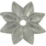 Herraje p/espejo roseta transparente plástico 1-1/2 1 pza